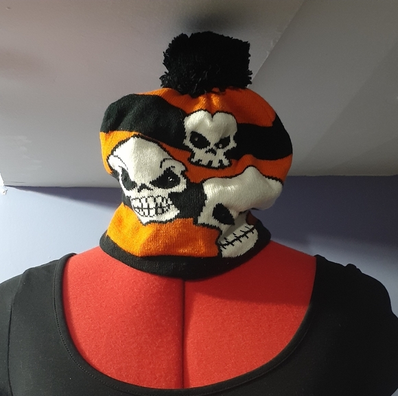 💥3/$25💥LED Adjustable Glowing Eye Skull Hat NWOT - Picture 3 of 7